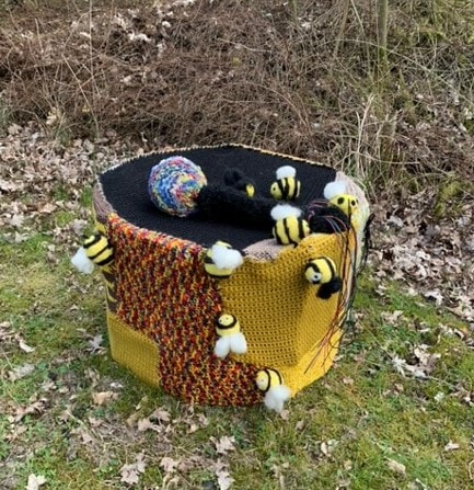 Trommel umstrickt